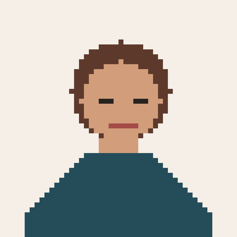 Simple portrait cross stitch pattern